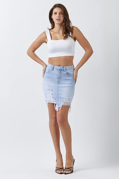Honky Tonk Denim Skirt