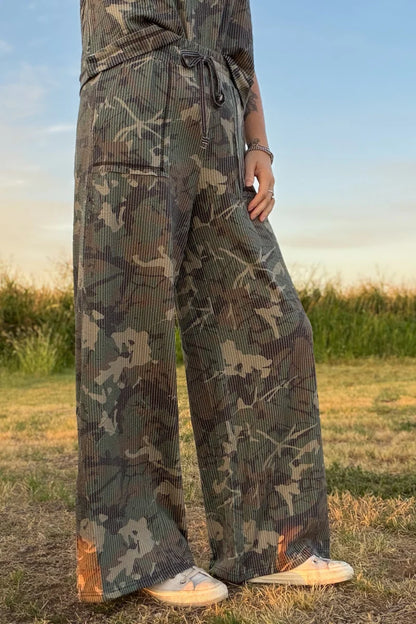 Canyon Camo Ribbed Pants
