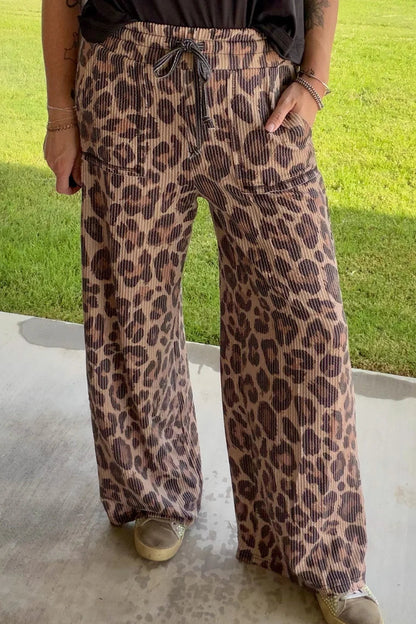 leopard cozy pants for sale
