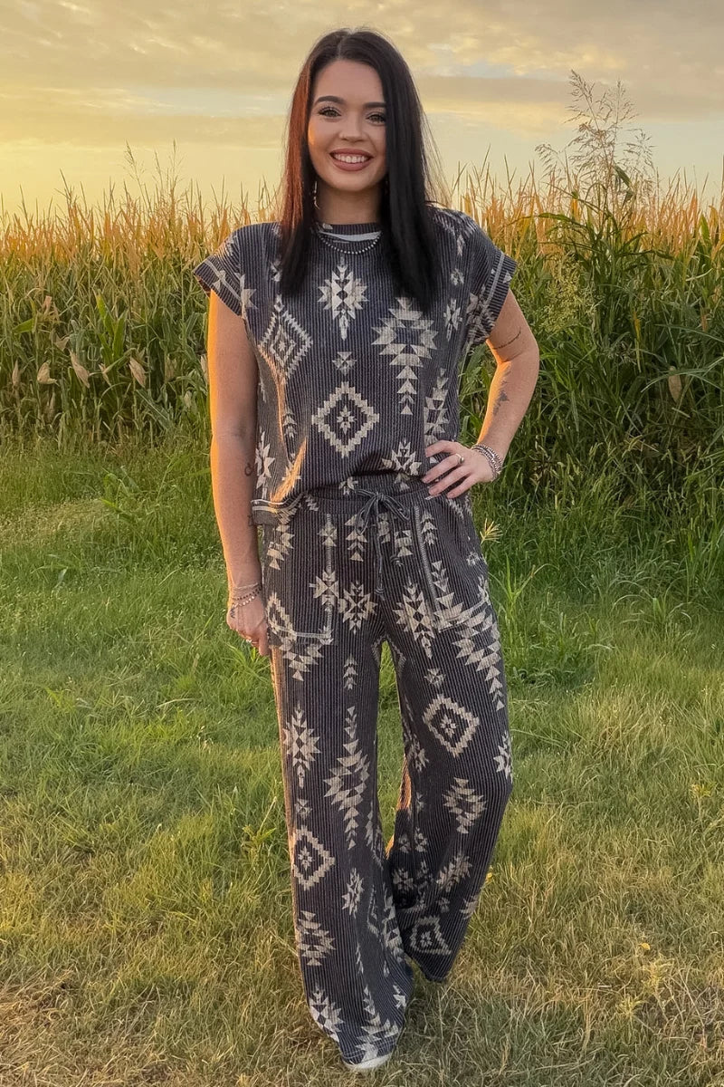 Frontier Trail Ribbed Top