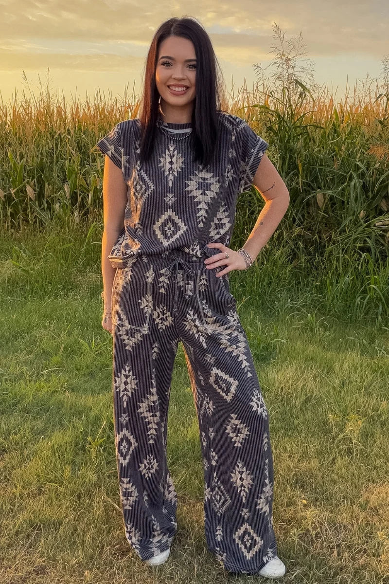 Frontier Trail Ribbed Top
