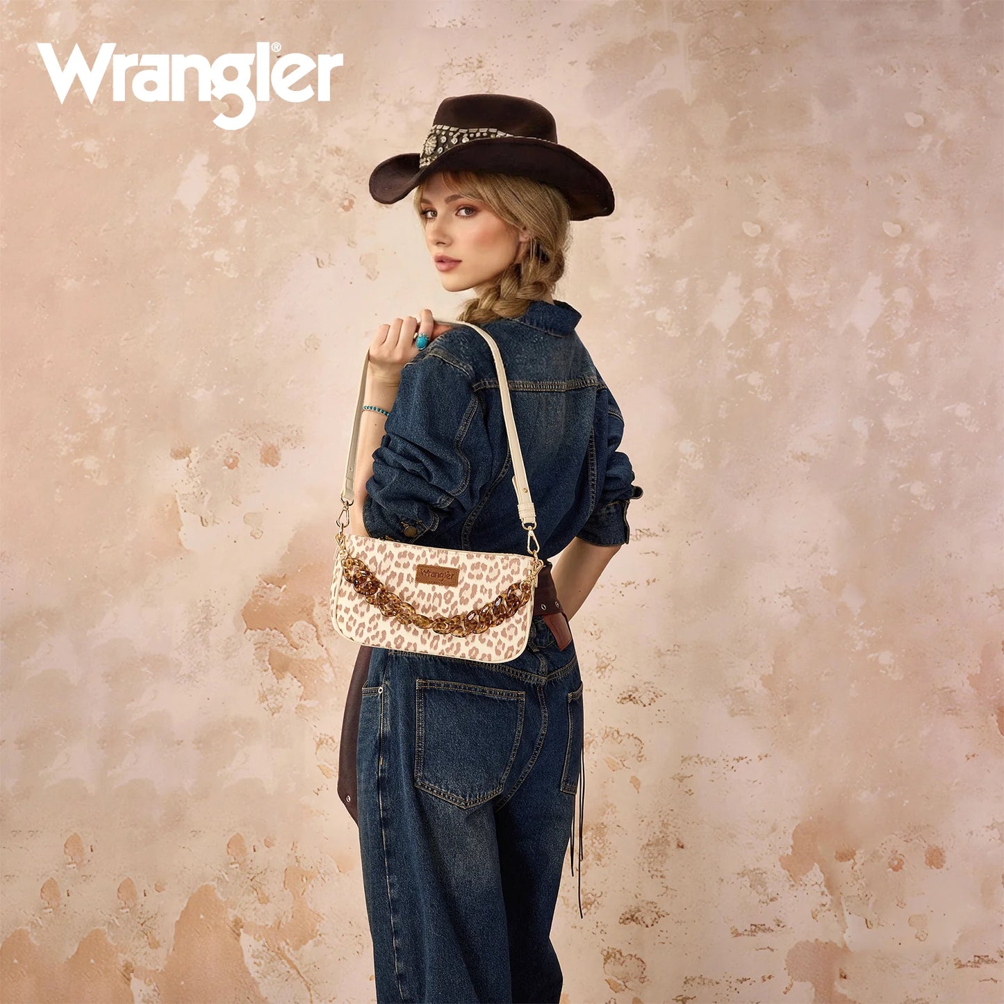 Wrangler Leopard Print Shoulder Bag