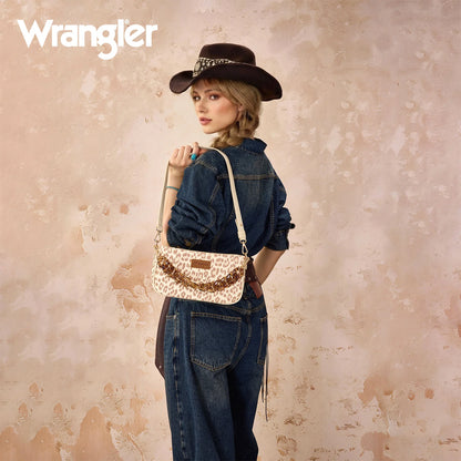 Wrangler Leopard Print Shoulder Bag