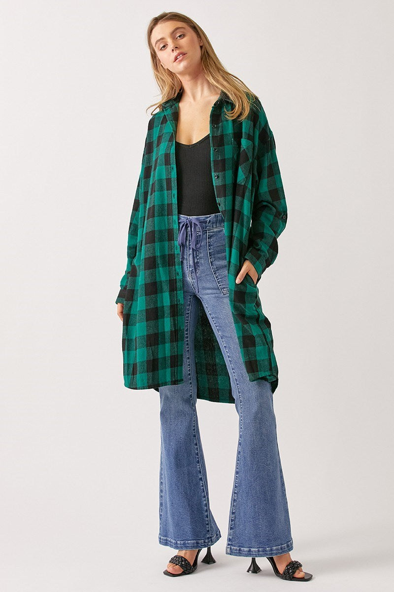 Gypsy Plaid Campfire Dress