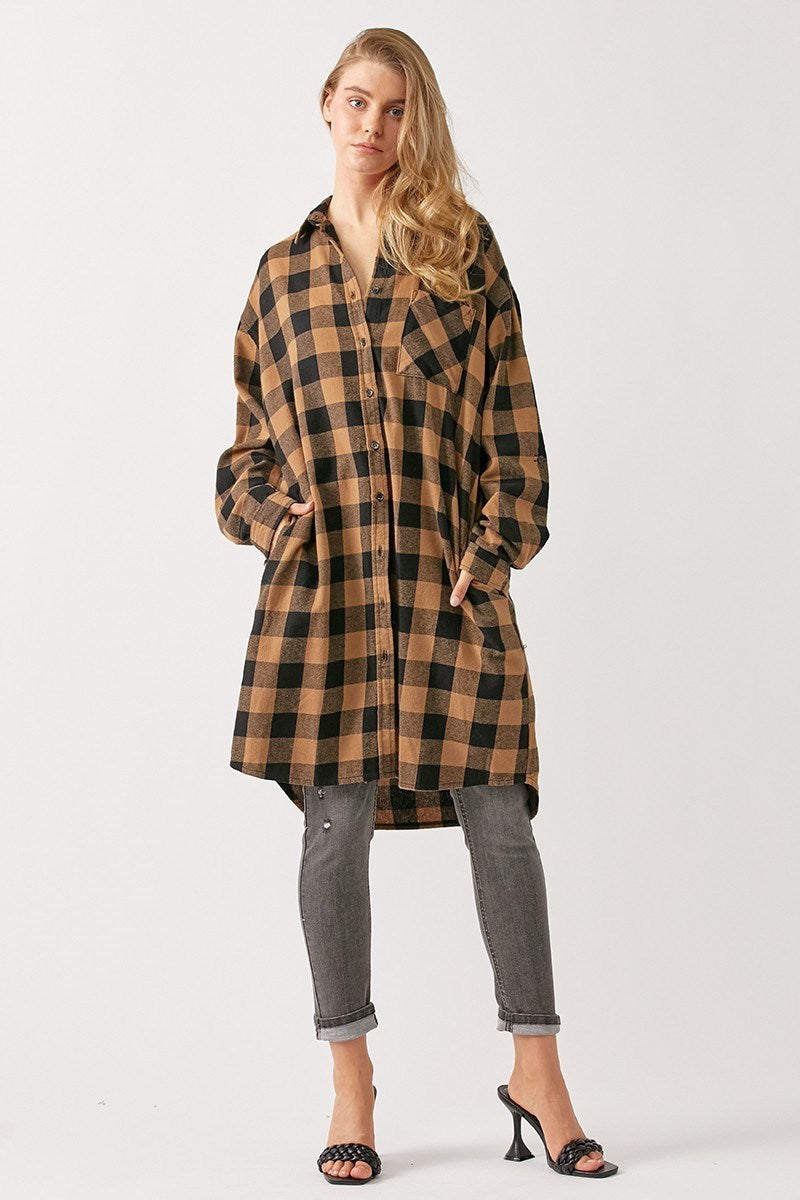 Gypsy Plaid Campfire Dress