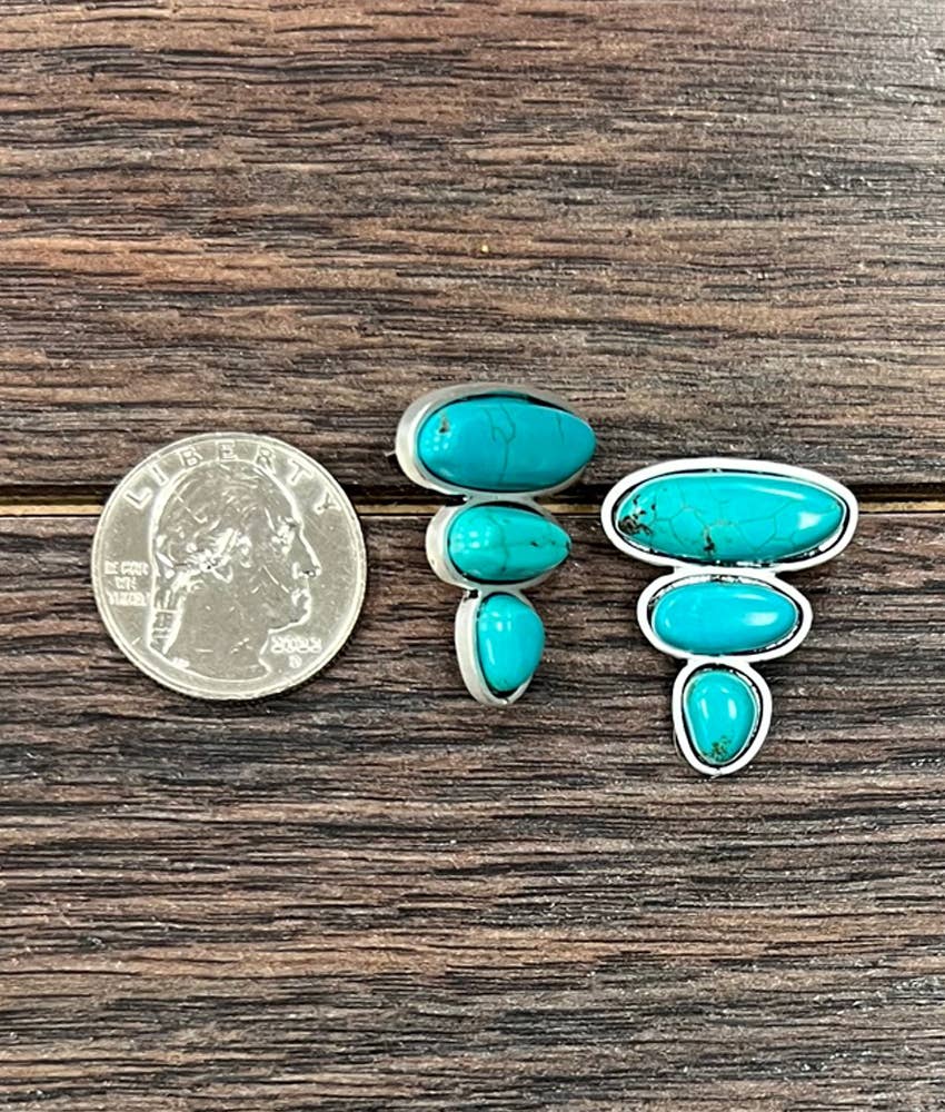 Arrow Turquoise Stud Earrings