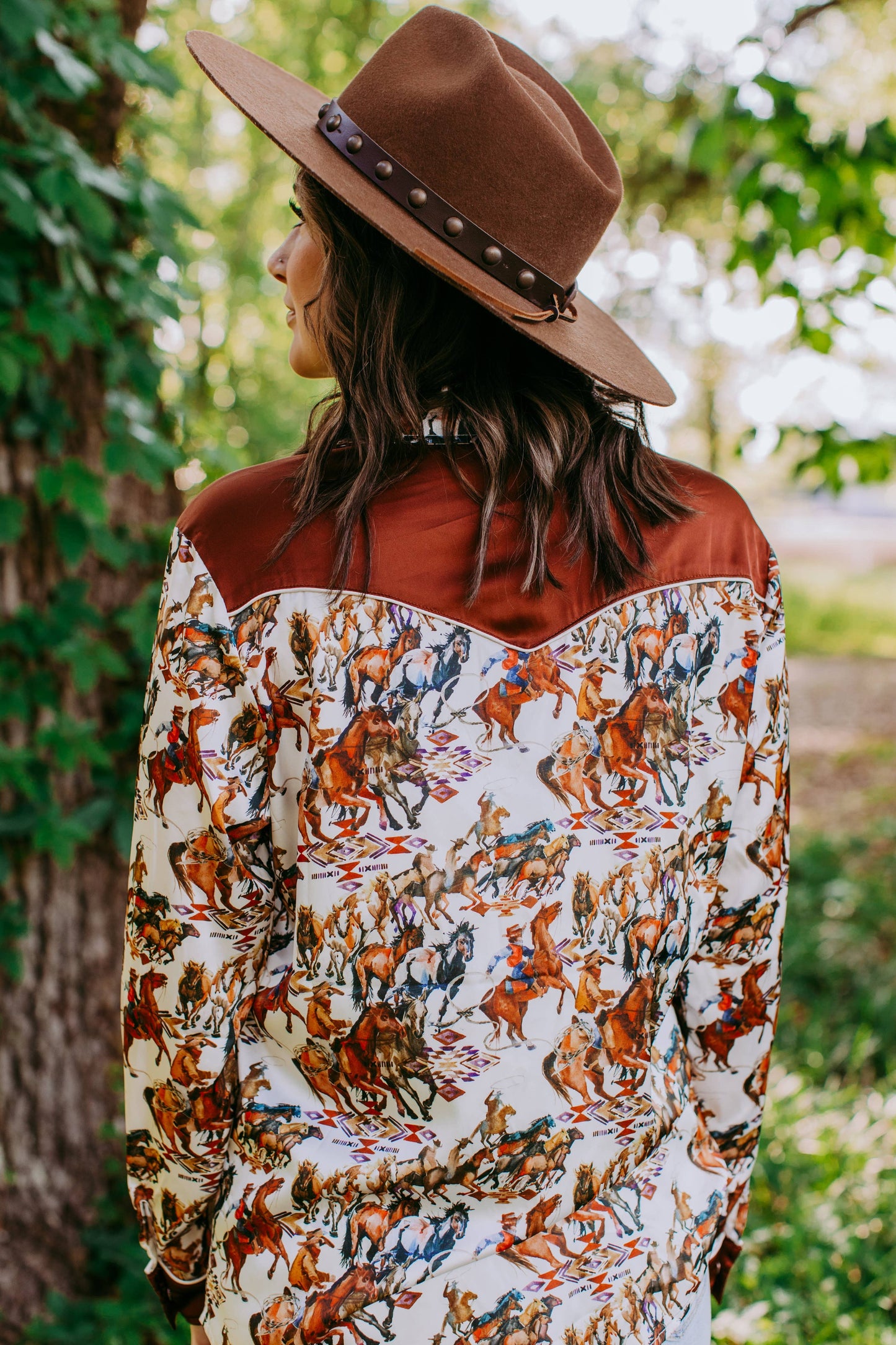Anne Oakley Satin Yolk Top