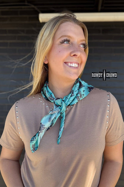 Turquoise Nights Wild Rag - SMALL