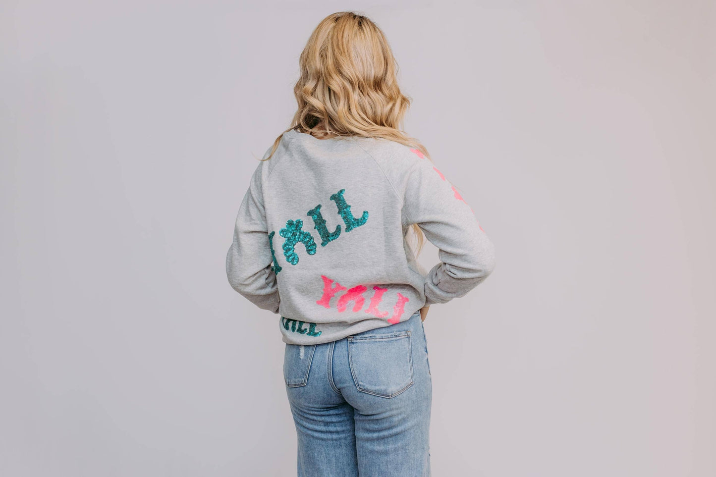 Y'all Pink Party Sweatshirt