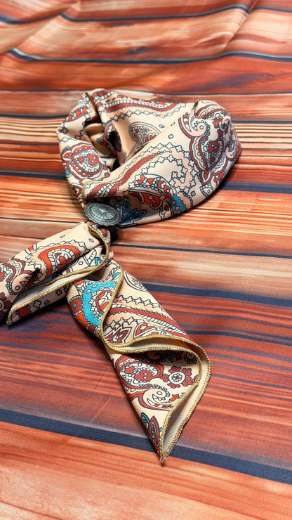 Paisley Print Wild Rag 28x28