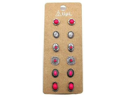 6 Pc. Western Earring Sets