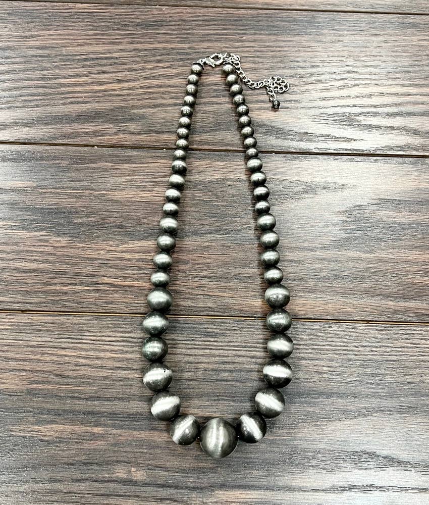 Alpha XL Navajo Bead Necklace - Roaming Gypsy Boutique