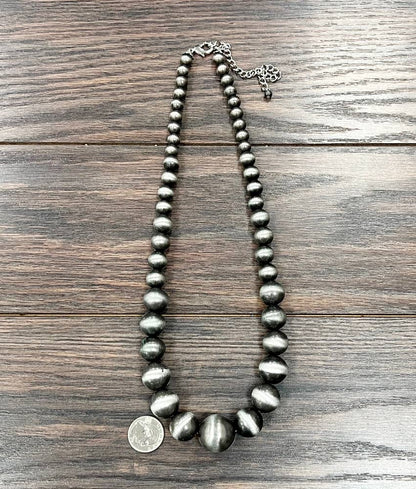 Alpha XL Navajo Bead Necklace - Roaming Gypsy Boutique