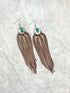 Bozeman Fringe Earrings w/ Turquoise Beads