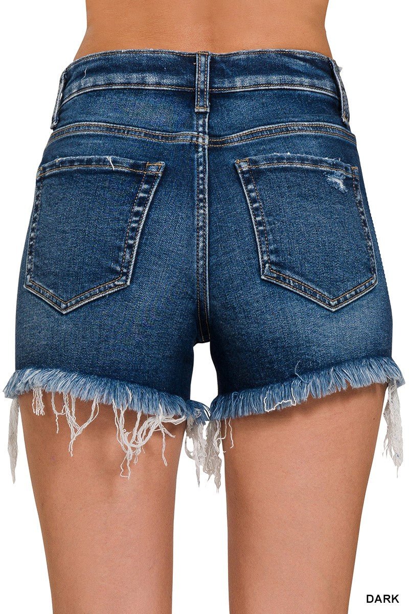 Backroads Fray Shorts - Roaming Gypsy Boutique