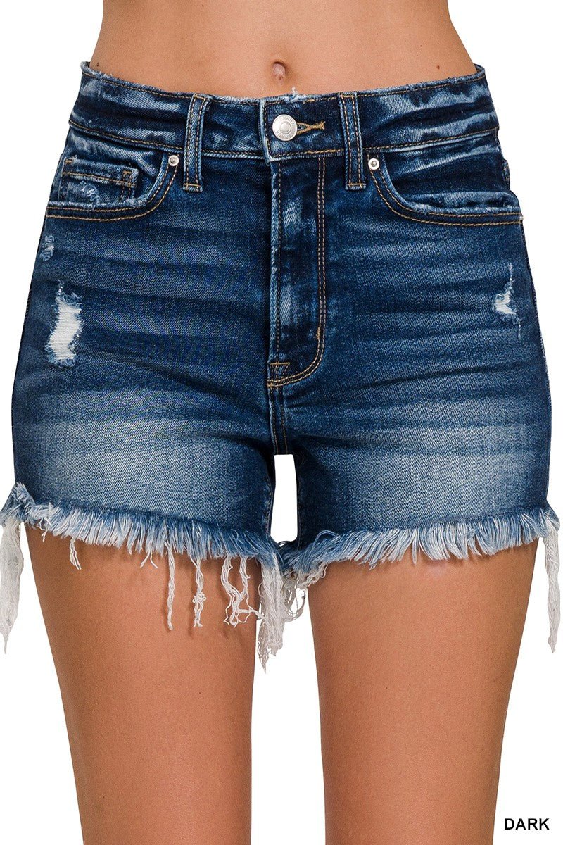 Backroads Fray Shorts - Roaming Gypsy Boutique
