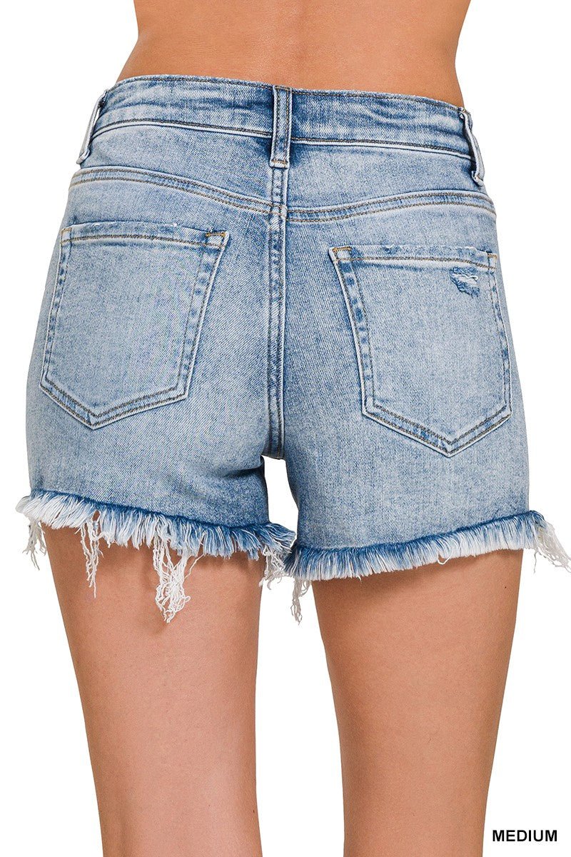 Backroads Fray Shorts - Roaming Gypsy Boutique