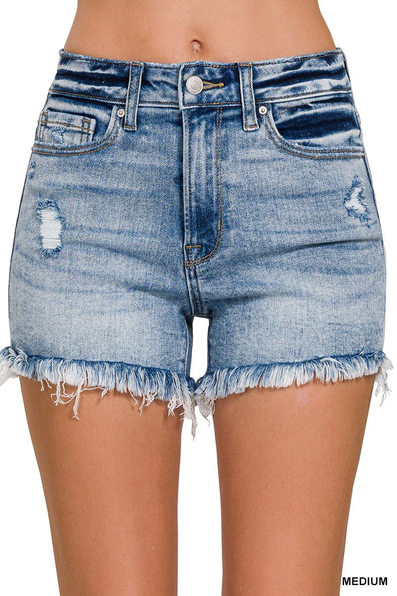 Backroads Fray Shorts - Roaming Gypsy Boutique