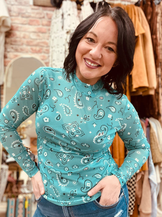 Bandana Babe Mesh Top - Roaming Gypsy Boutique