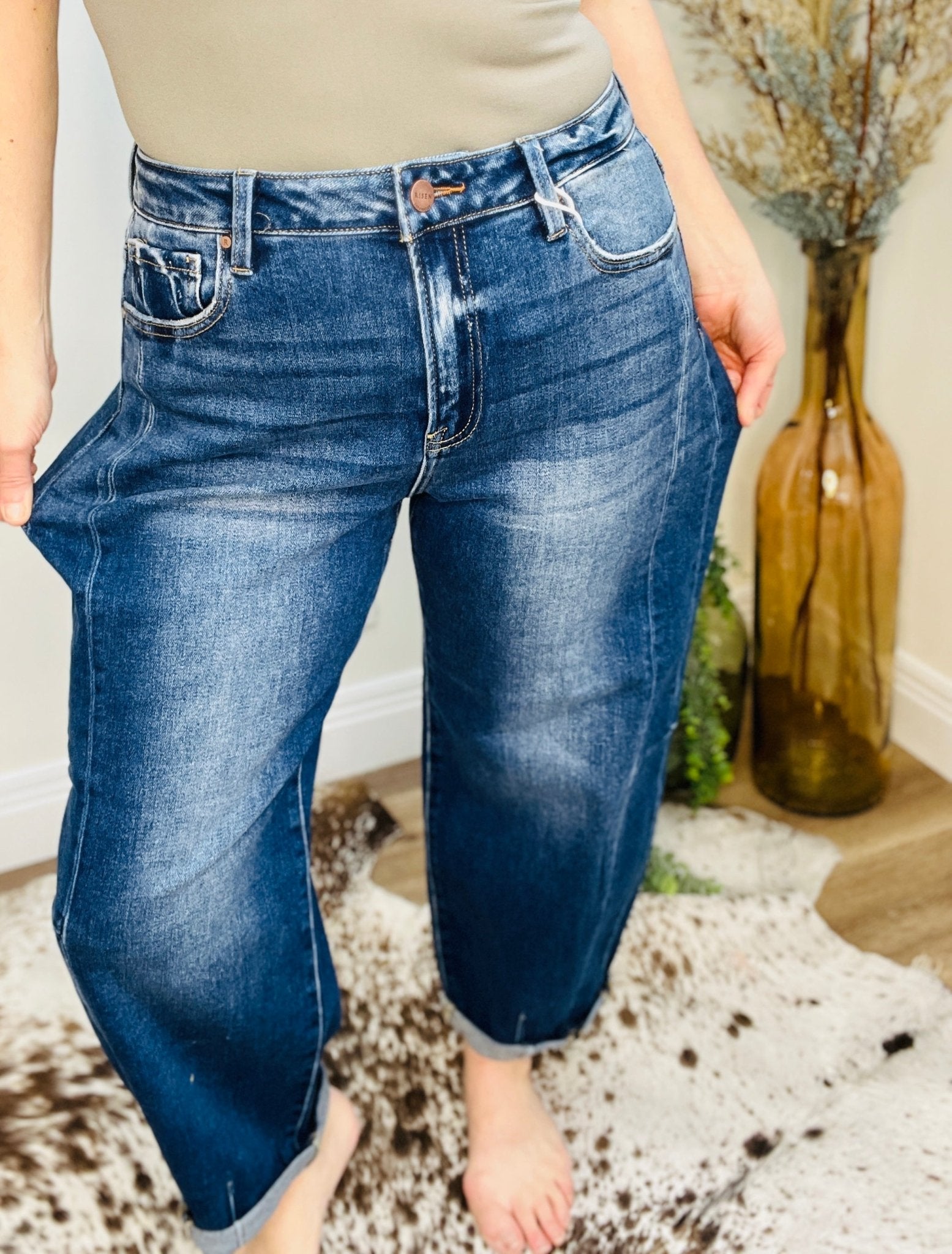 Barrel Bash Risen Jean - Roaming Gypsy Boutique