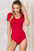 Basic Bae Full Size Round Neck Short Sleeve Bodysuit - Roaming Gypsy Boutique