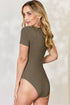 Basic Bae Full Size Round Neck Short Sleeve Bodysuit - Roaming Gypsy Boutique