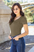 Basic Bae Full Size Round Neck Short Sleeve Bodysuit - Roaming Gypsy Boutique