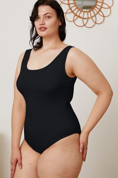 Basic Bae Full Size Square Neck Sleeveless Bodysuit - Roaming Gypsy Boutique