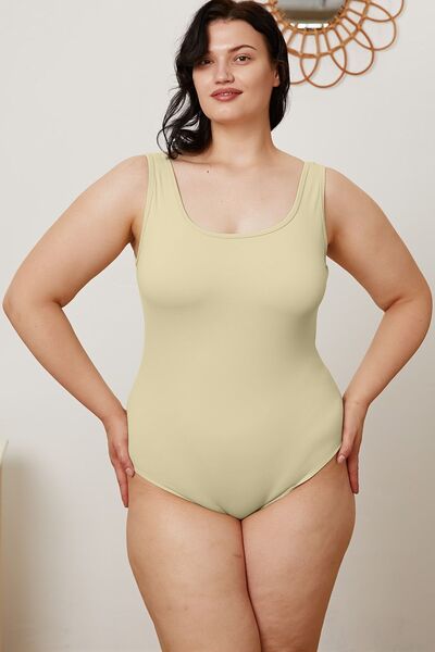 Basic Bae Full Size Square Neck Sleeveless Bodysuit - Roaming Gypsy Boutique