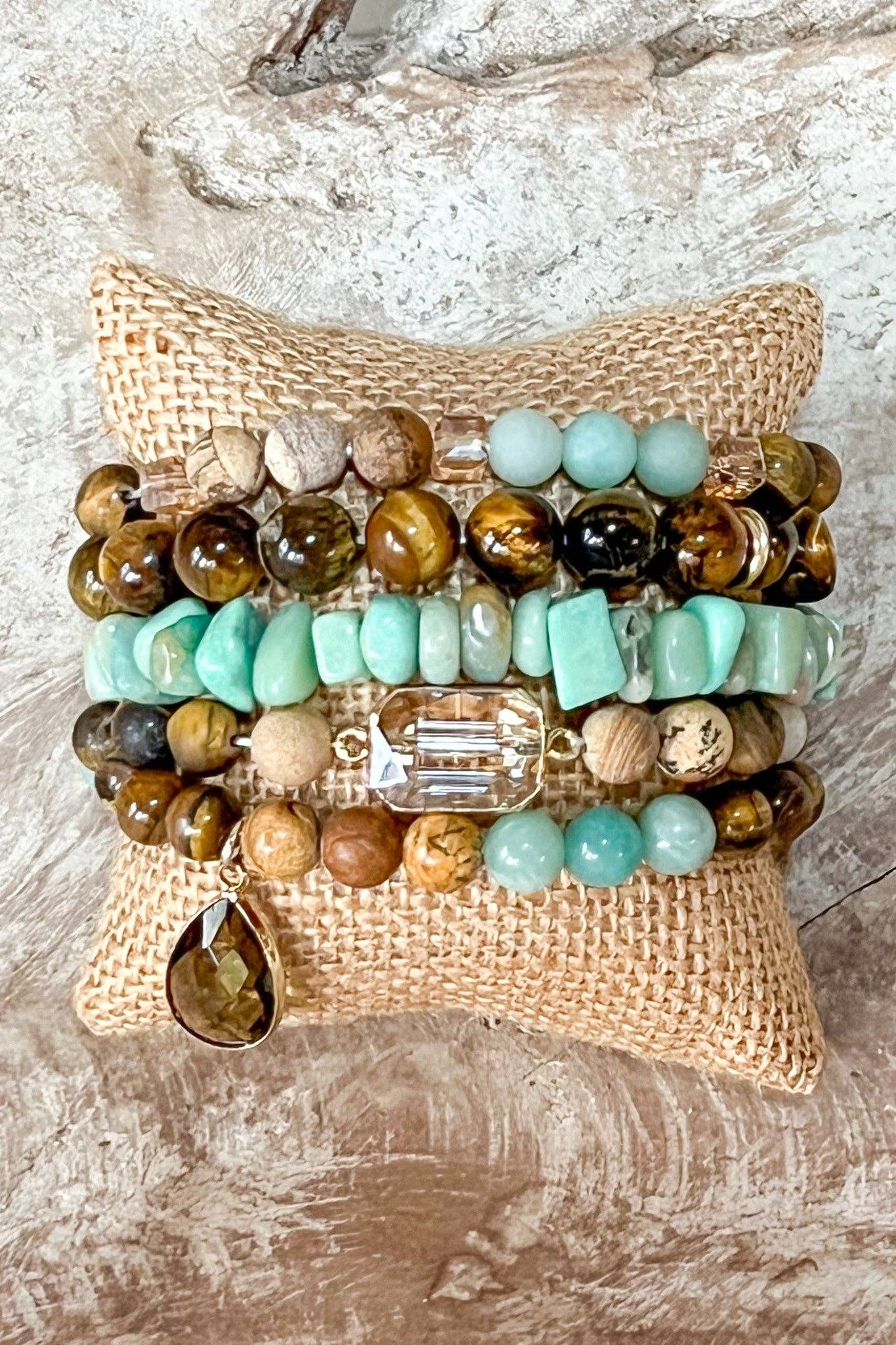 Natural Stone Bracelet Set