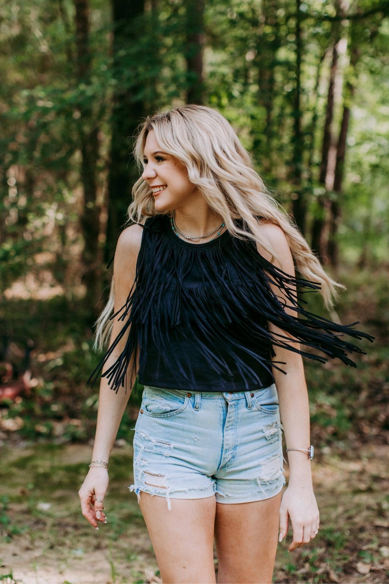 Black Magik Fringe Top - Roaming Gypsy Boutique