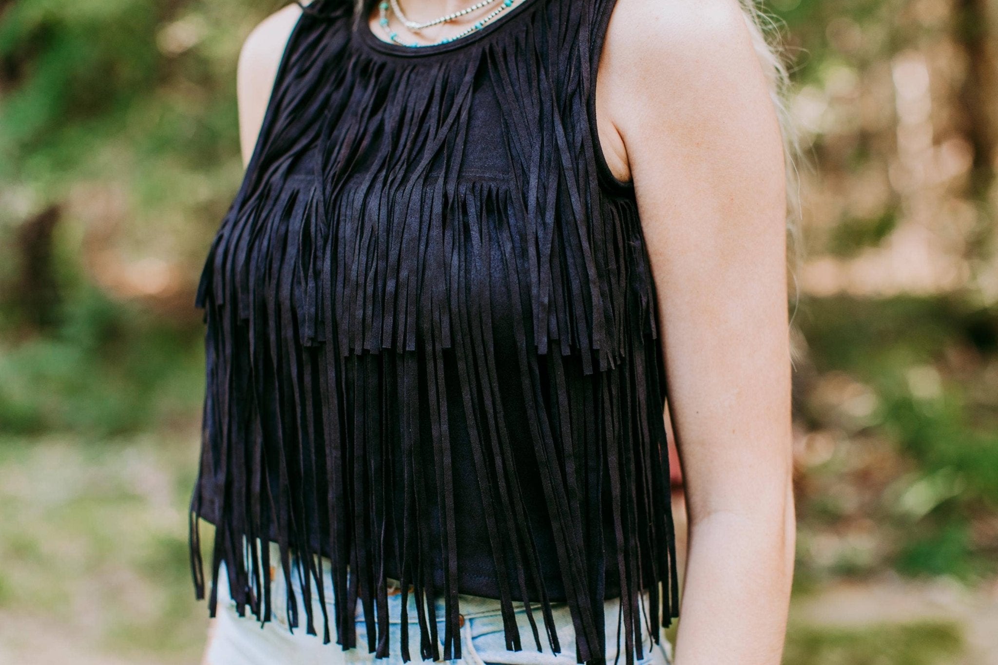 Black Magik Fringe Top - Roaming Gypsy Boutique