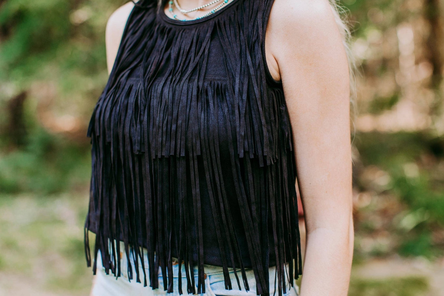 Black Magik Fringe Top - Roaming Gypsy Boutique