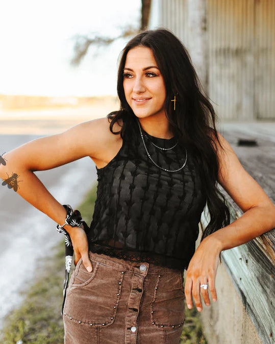 black lace 2 fly brand tank top