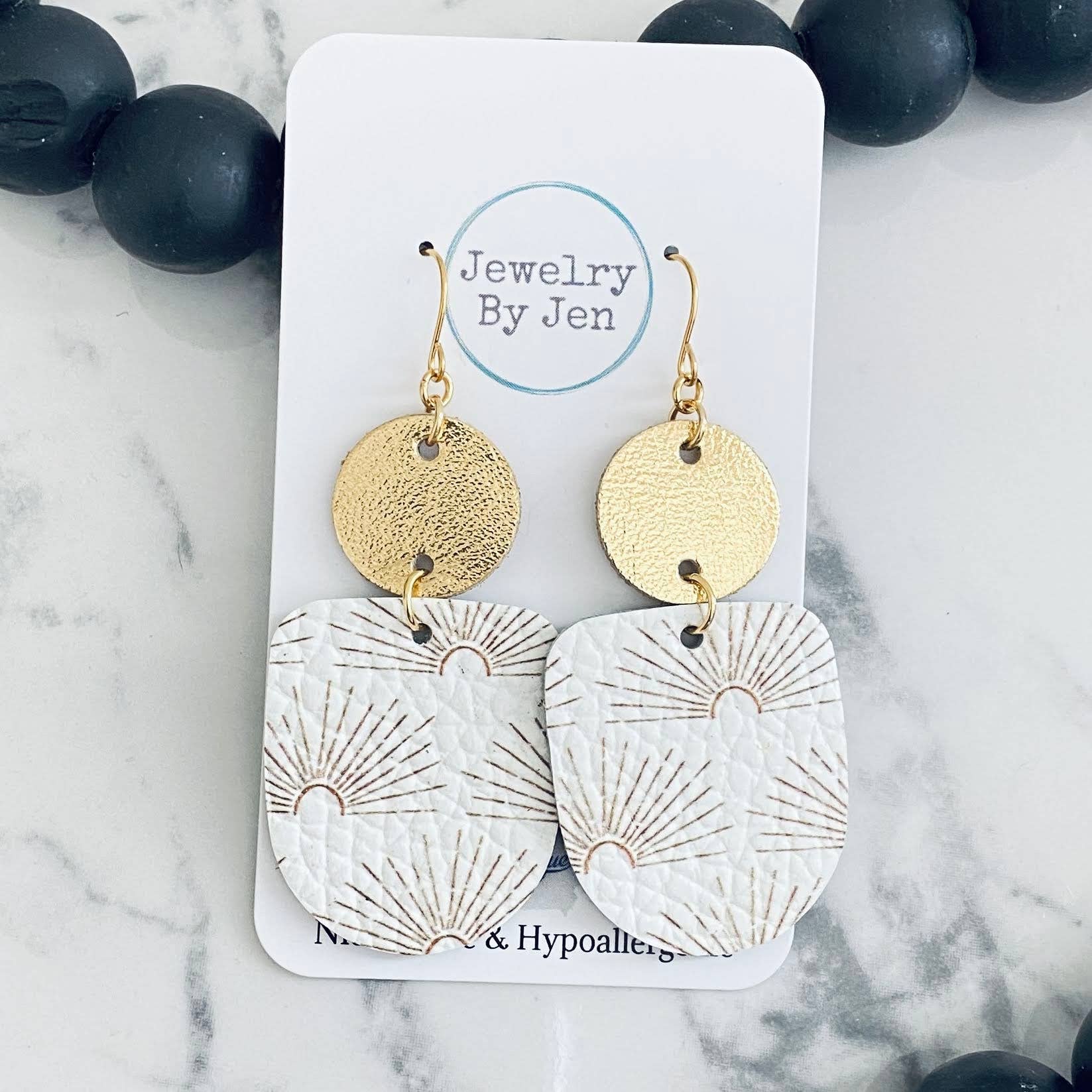 Boho Dangle: Gold Sunburst - Roaming Gypsy Boutique