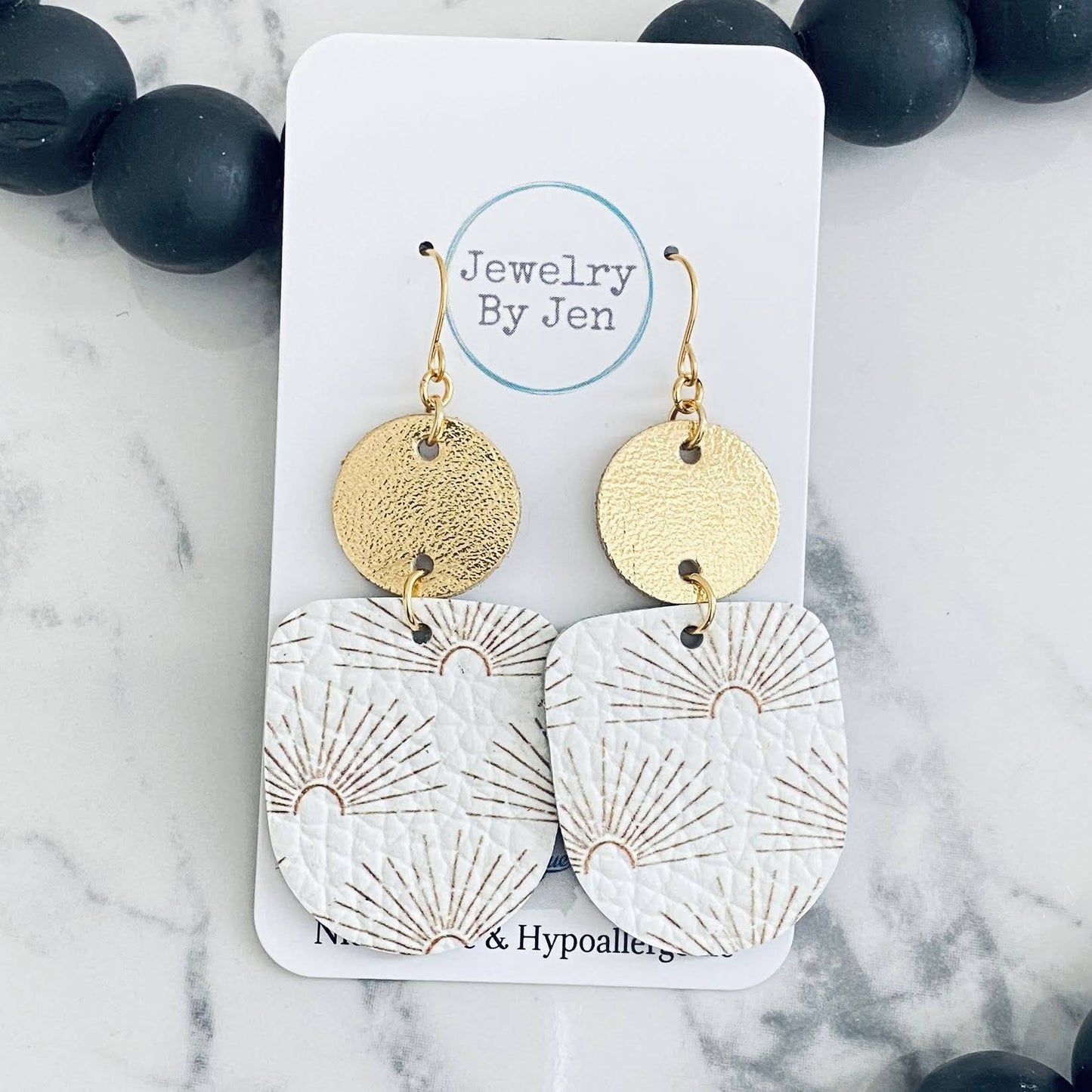 Boho Dangle: Gold Sunburst - Roaming Gypsy Boutique