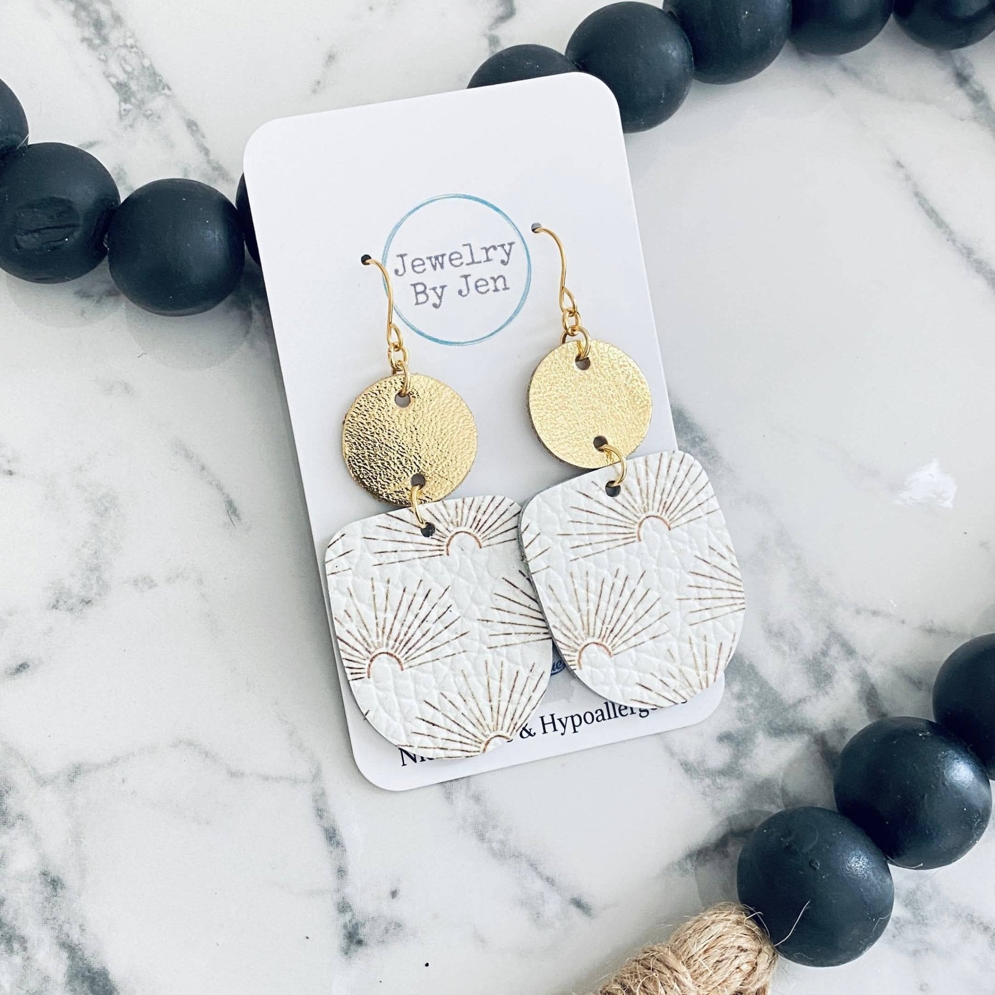 Boho Dangle: Gold Sunburst - Roaming Gypsy Boutique