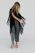 Boho Darlin Fringe Top - Black - Roaming Gypsy Boutique