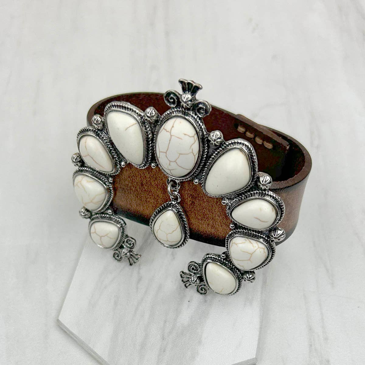 Boho Squash Leather Bracelet - Roaming Gypsy Boutique