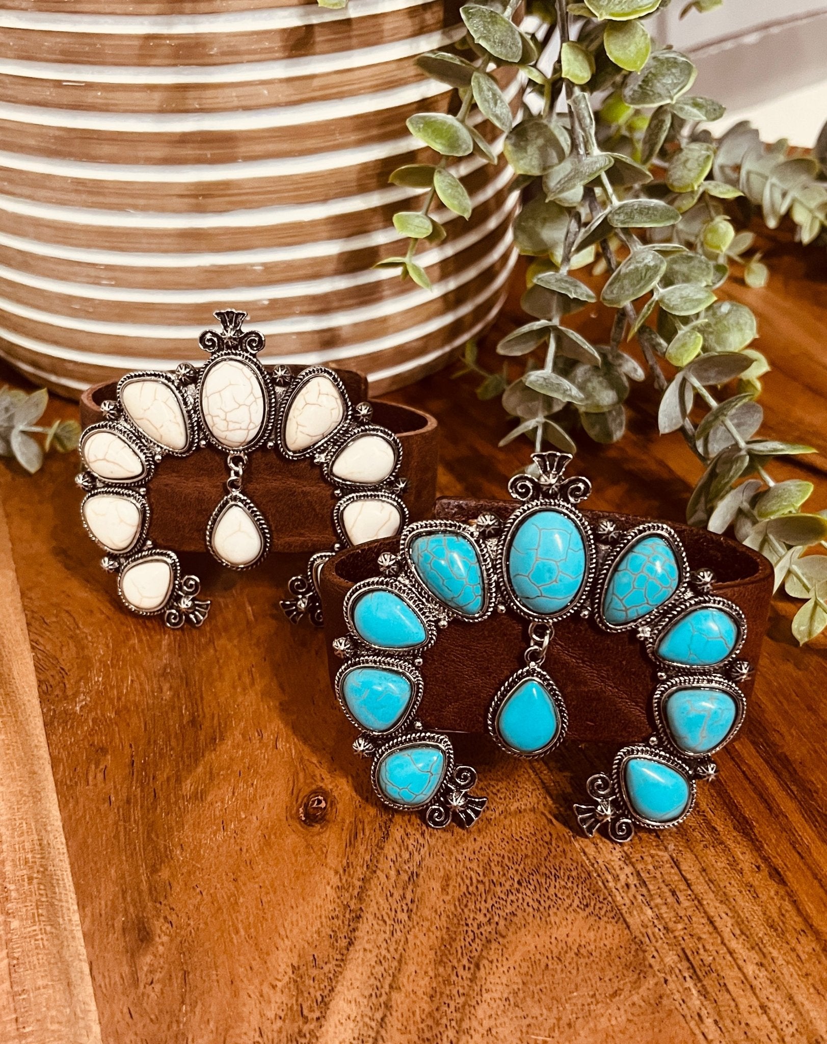 Boho Squash Leather Bracelet - Roaming Gypsy Boutique