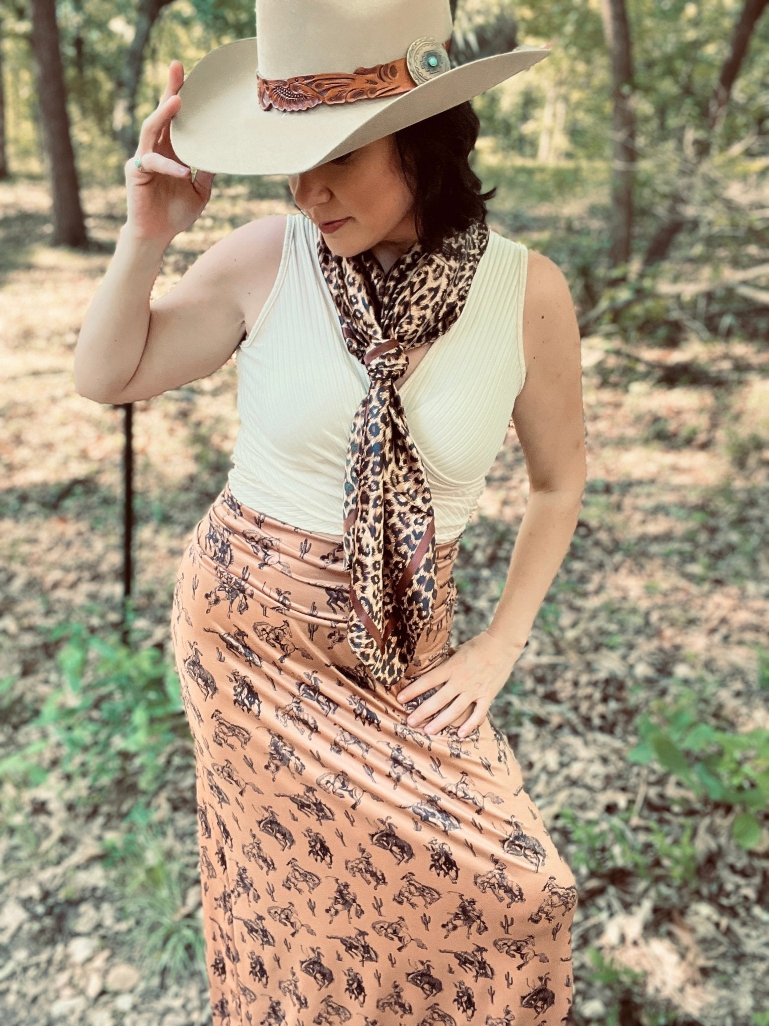 Buckin Wild Maxi Skirt - Roaming Gypsy Boutique