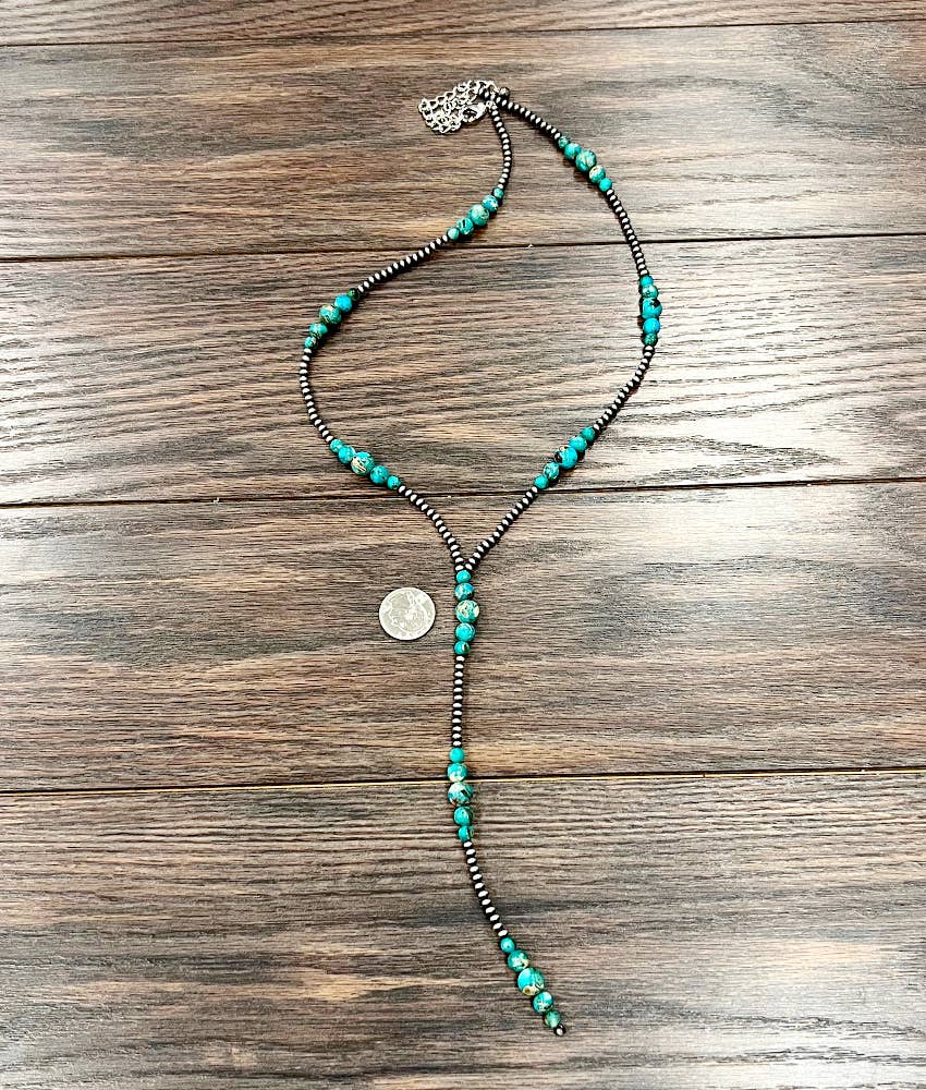 Navajo Gemstone Tassel Necklace