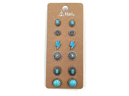 6 Pc. Western Earring Sets