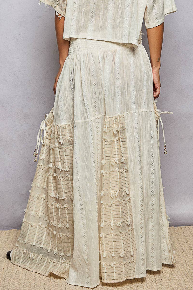 Boho Shell Ruffle Pants
