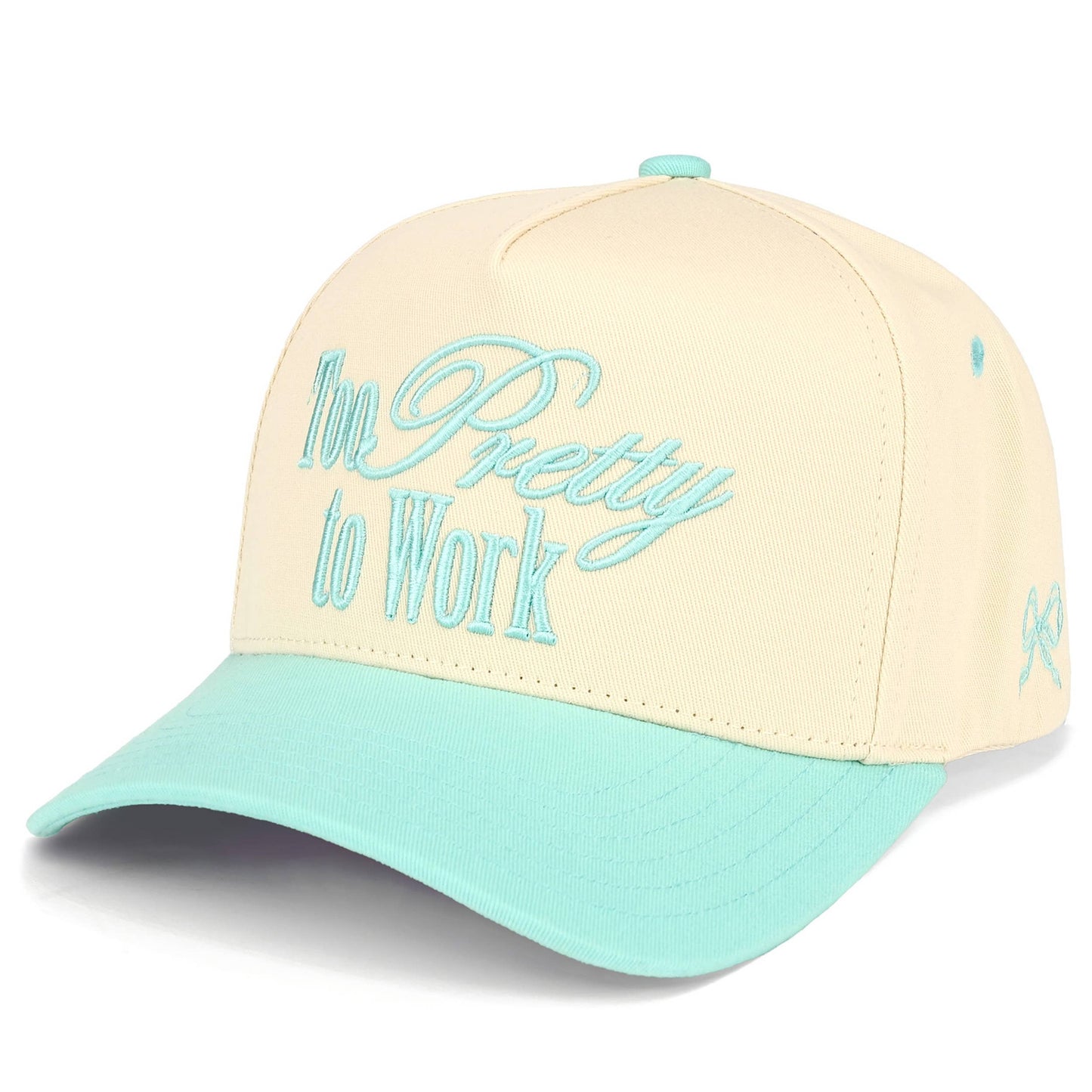 Too Pretty to Work Canvas Trucker Hat