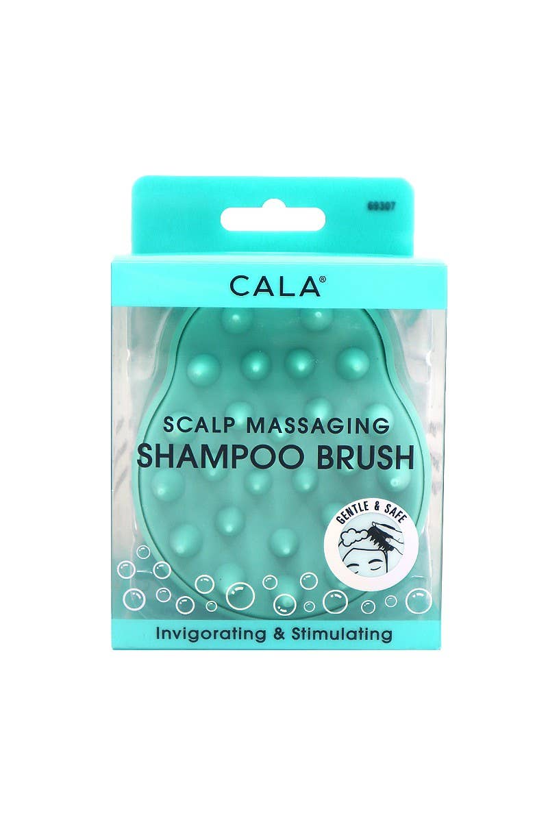 CALA 69307 Scalp Massaging Shampoo Brush Mint - Roaming Gypsy Boutique