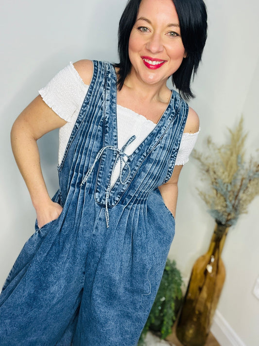 Canyon Blue Overalls - Roaming Gypsy Boutique