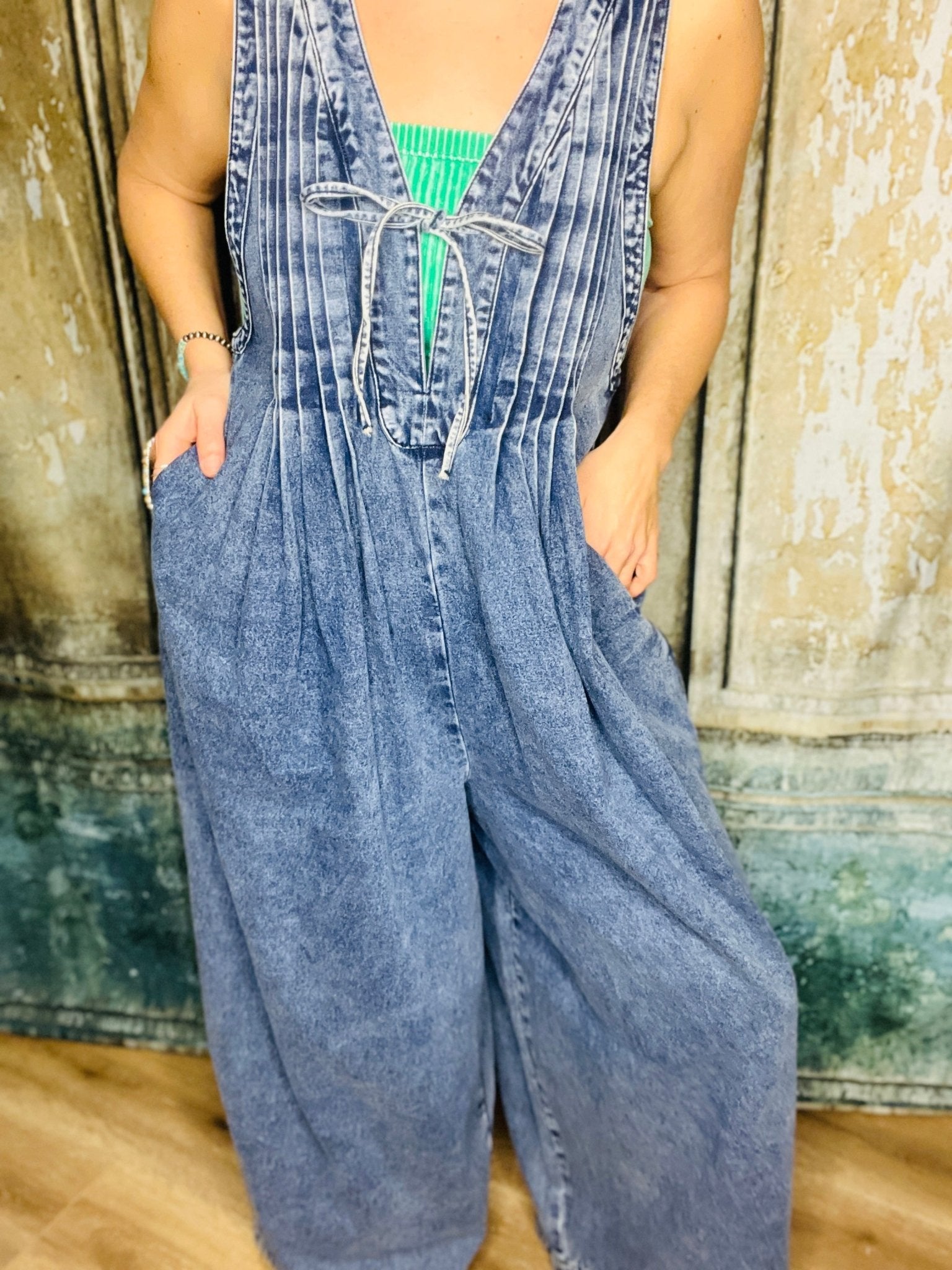 Canyon Blue Overalls - Roaming Gypsy Boutique
