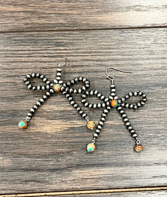 True Turq Ribbon Earrings