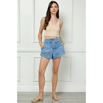 Boho Chic Tiered Short